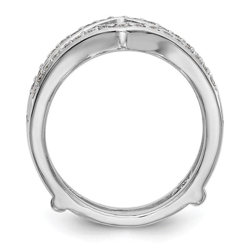 14K White Gold Real Diamond Guard