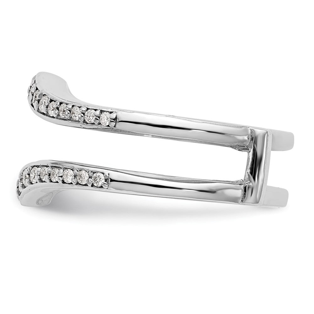 14K White Gold Real Diamond Guard