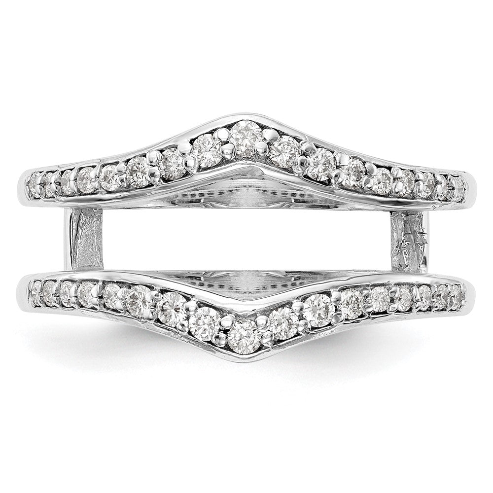 14K White Gold Real Diamond Guard