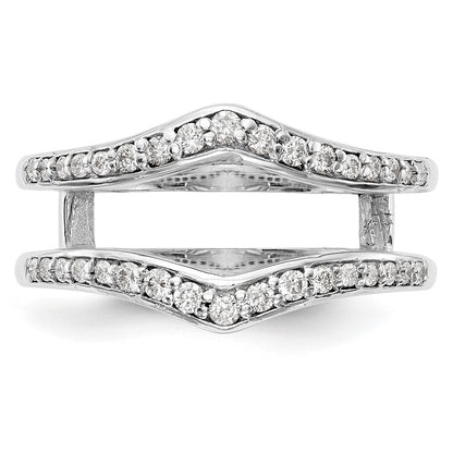 14K White Gold Real Diamond Guard