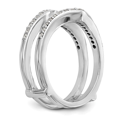 14K White Gold Real Diamond Guard
