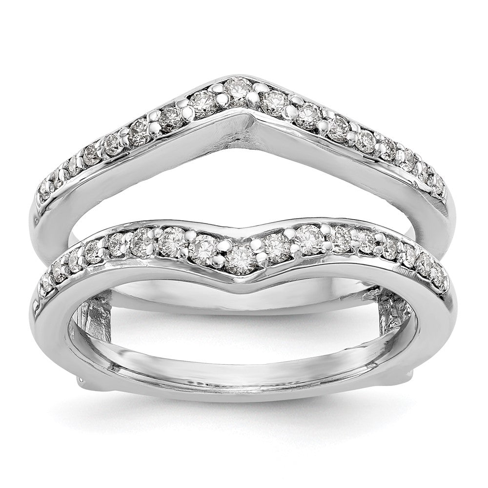14K White Gold Real Diamond Guard