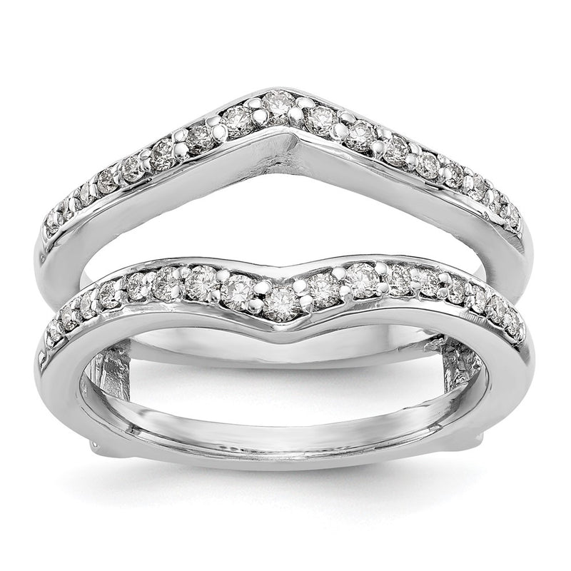 14K White Gold Real Diamond Guard