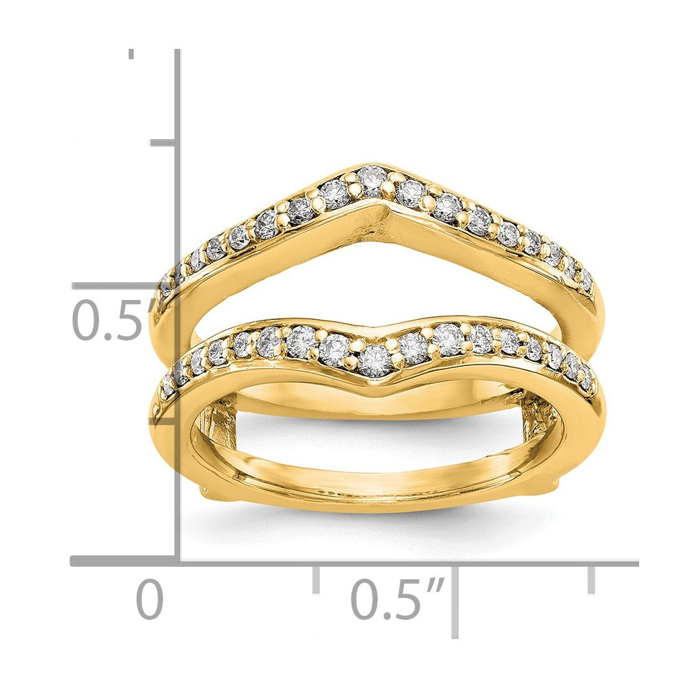 14K Yellow Gold Real Diamond Guard