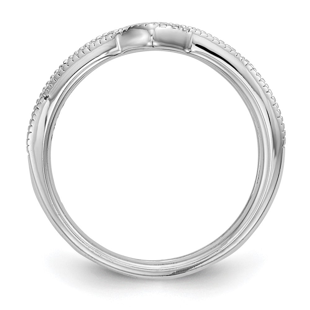 14K White Gold Real Diamond Guard