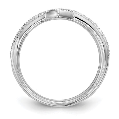 14K White Gold Real Diamond Guard