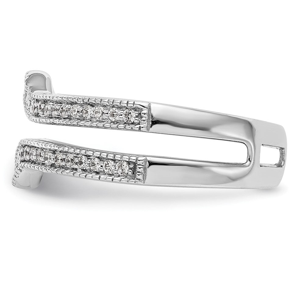 14K White Gold Real Diamond Guard