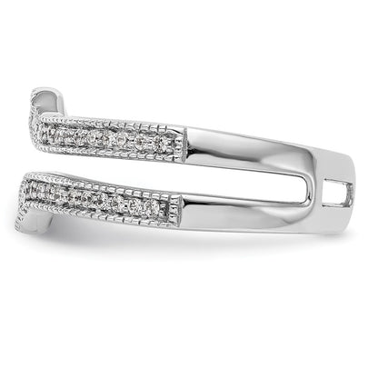 14K White Gold Real Diamond Guard