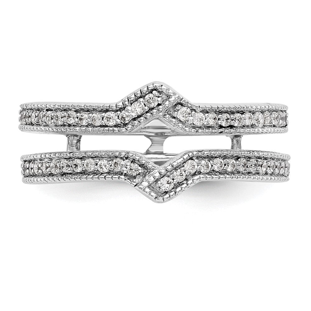 14K White Gold Real Diamond Guard