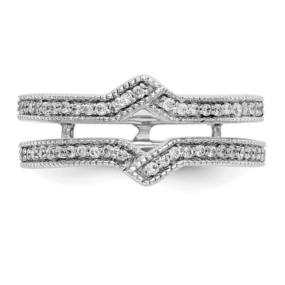 14K White Gold Real Diamond Guard