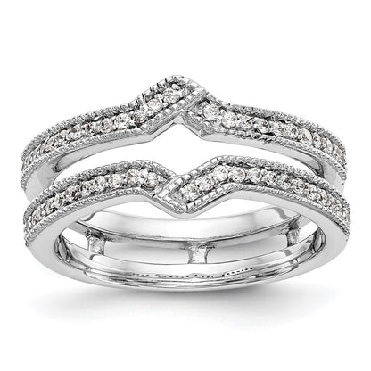 14K White Gold Real Diamond Guard