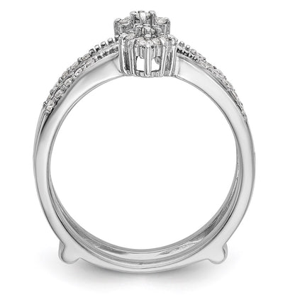 14K White Gold Real Diamond Guard