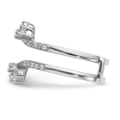 14K White Gold Real Diamond Guard