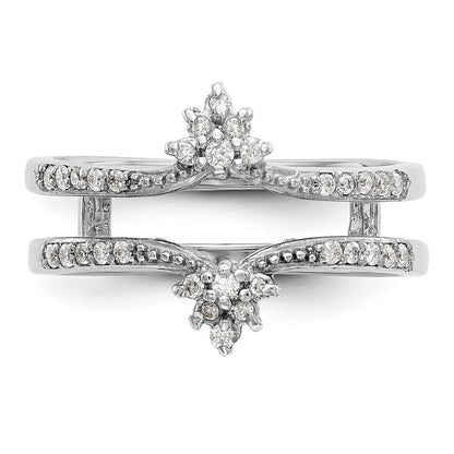 14K White Gold Real Diamond Guard
