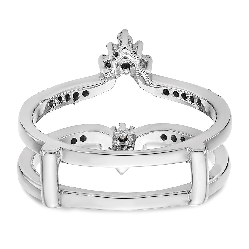 14K White Gold Real Diamond Guard