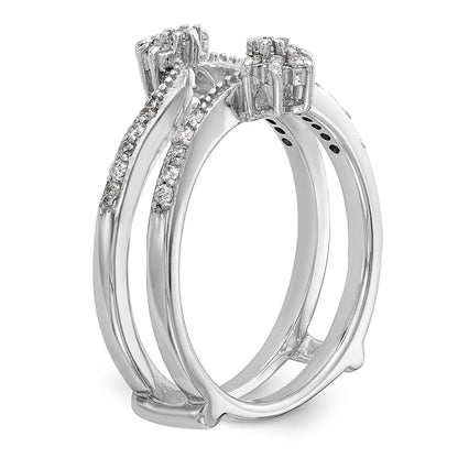 14K White Gold Real Diamond Guard