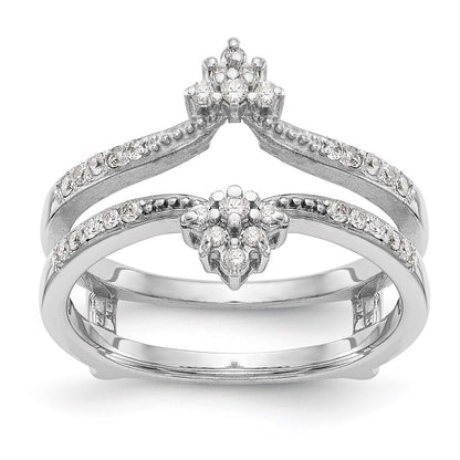 14K White Gold Real Diamond Guard