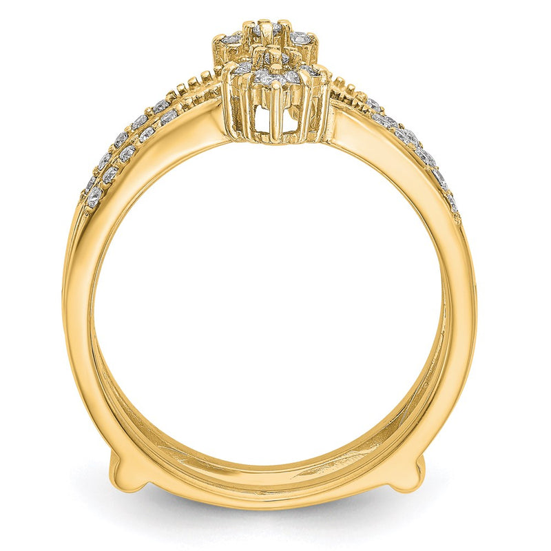 14K Yellow Gold Real Diamond Guard