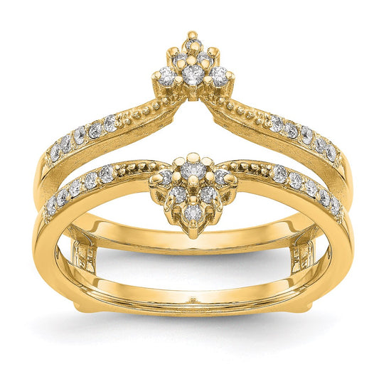 14K Yellow Gold Real Diamond Guard