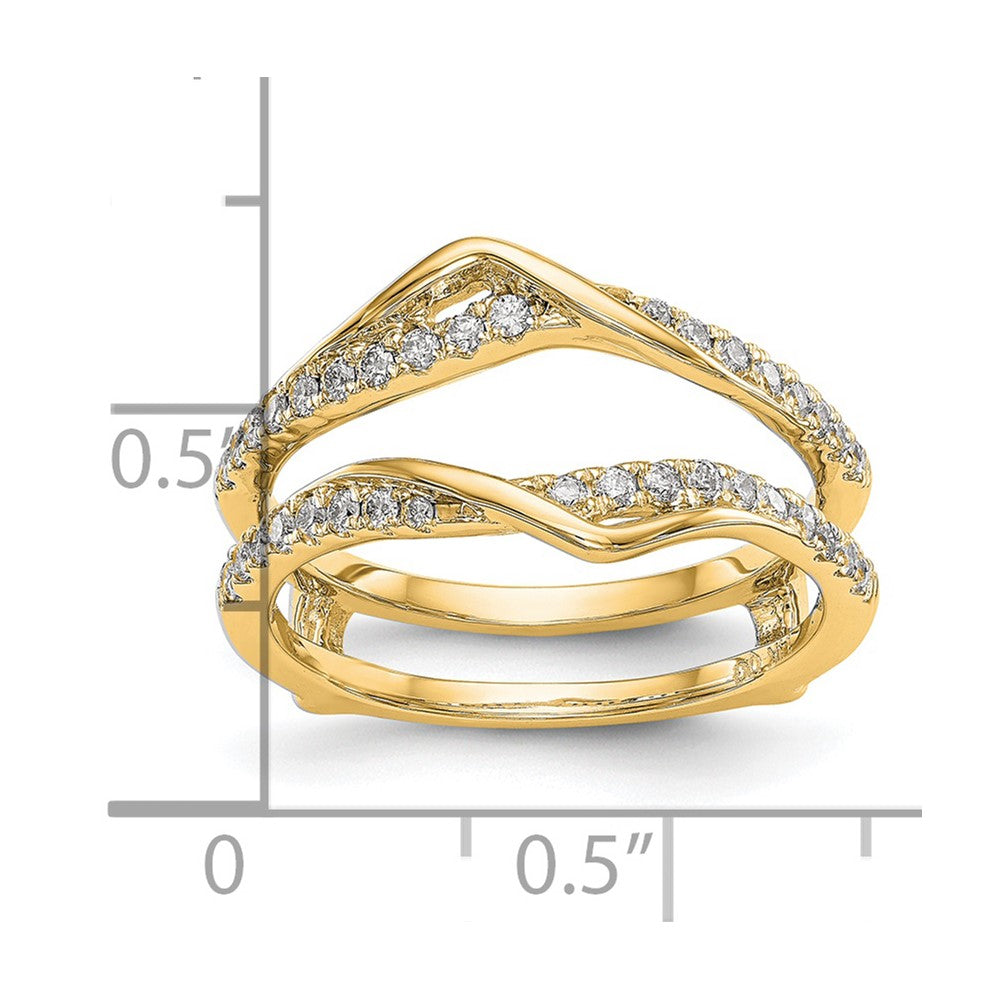 14K Yellow Gold Real Diamond Guard
