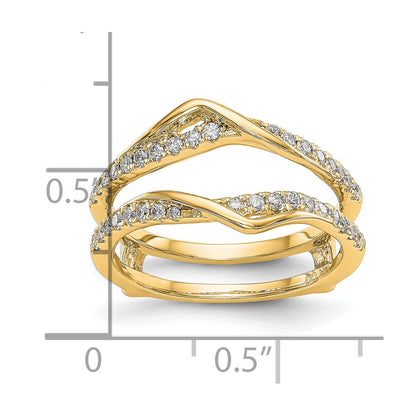 14K Yellow Gold Real Diamond Guard