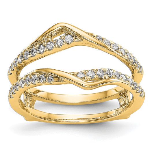 14K Yellow Gold Real Diamond Guard