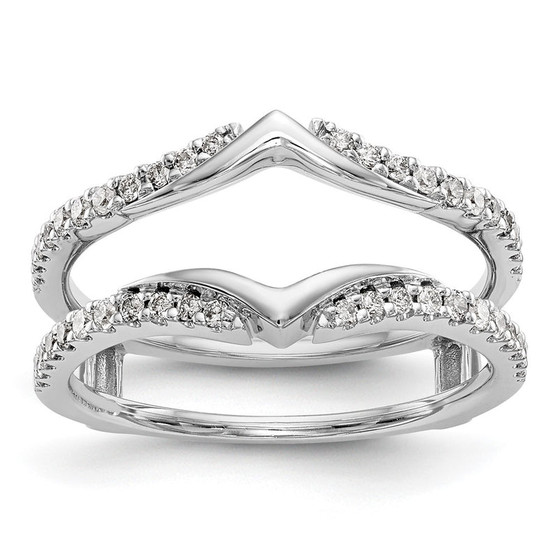 14K White Gold Real Diamond Guard