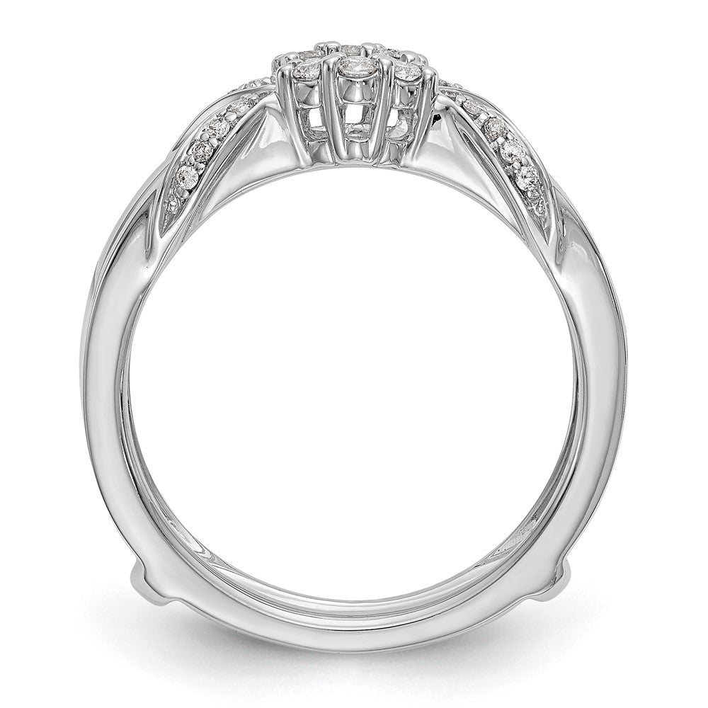 14K White Gold Real Diamond Guard