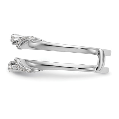 14K White Gold Real Diamond Guard