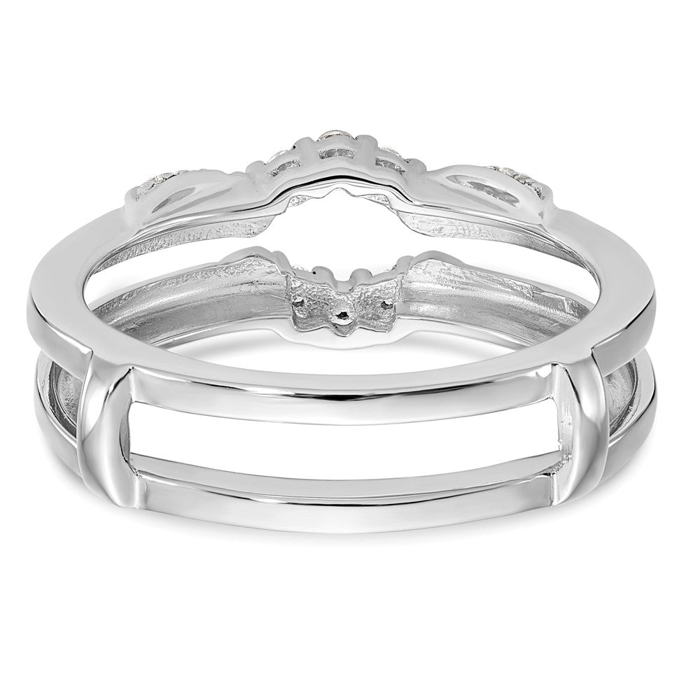 14K White Gold Real Diamond Guard
