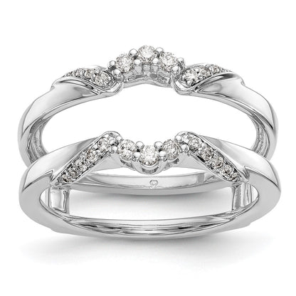 14K White Gold Real Diamond Guard