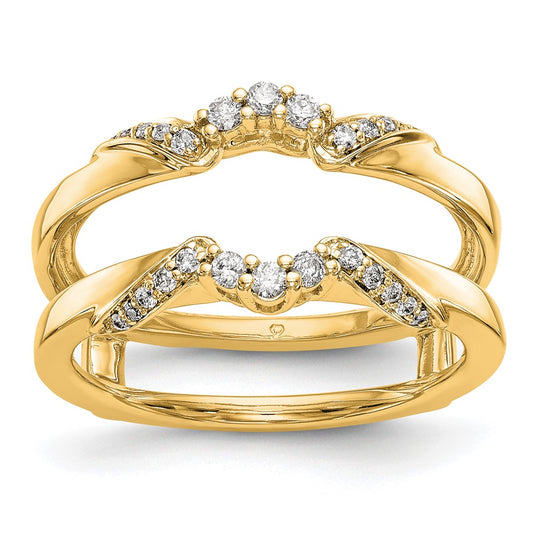 14K Yellow Gold Real Diamond Guard