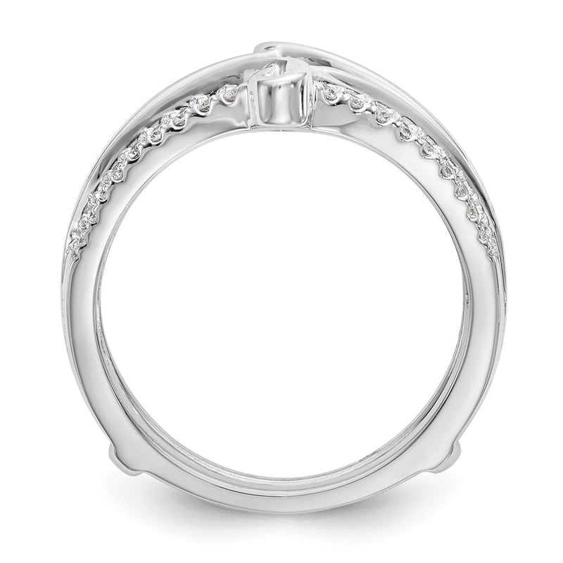 14K White Gold Real Diamond Guard