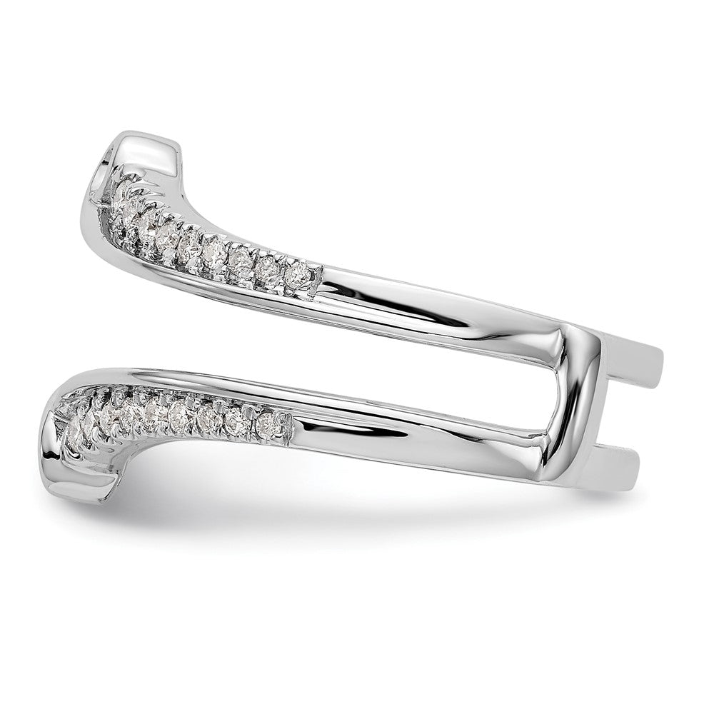 14K White Gold Real Diamond Guard