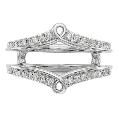 14K White Gold Real Diamond Guard