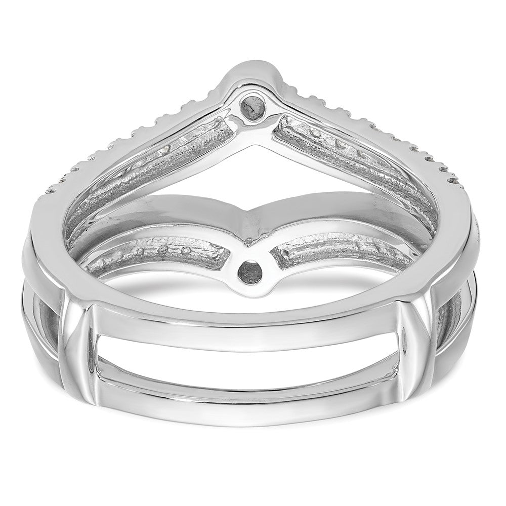 14K White Gold Real Diamond Guard