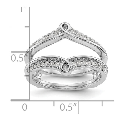 14K White Gold Real Diamond Guard
