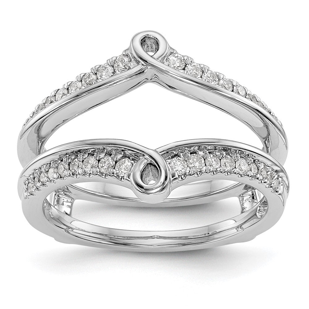 14K White Gold Real Diamond Guard
