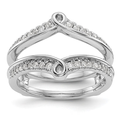 14K White Gold Real Diamond Guard