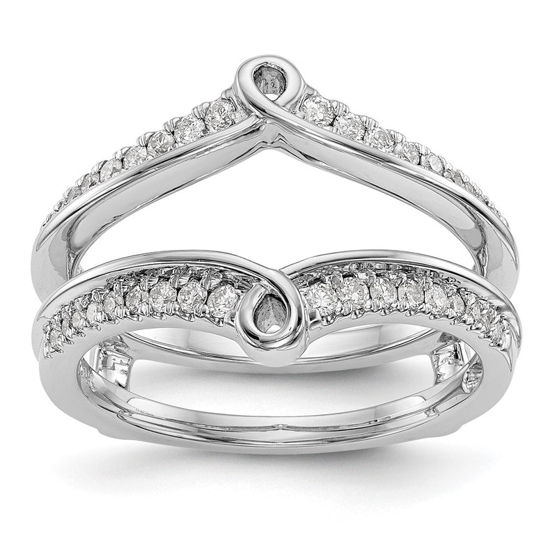 14K White Gold Real Diamond Guard