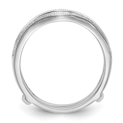 14K White Gold Real Diamond Guard