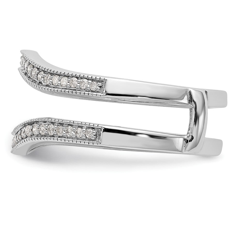 14K White Gold Real Diamond Guard