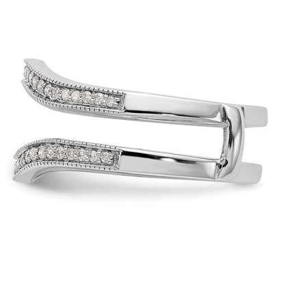 14K White Gold Real Diamond Guard