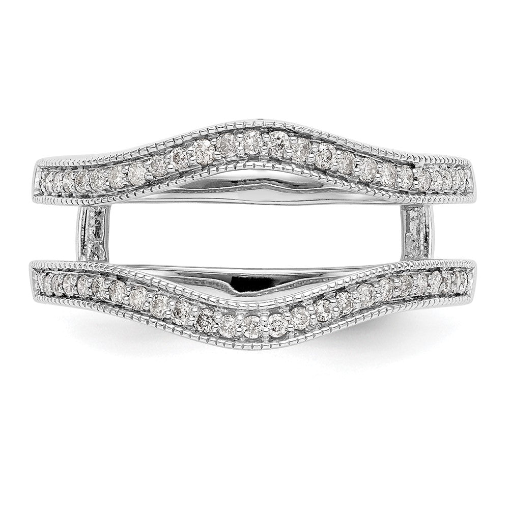14K White Gold Real Diamond Guard