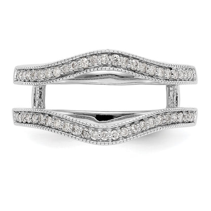 14K White Gold Real Diamond Guard