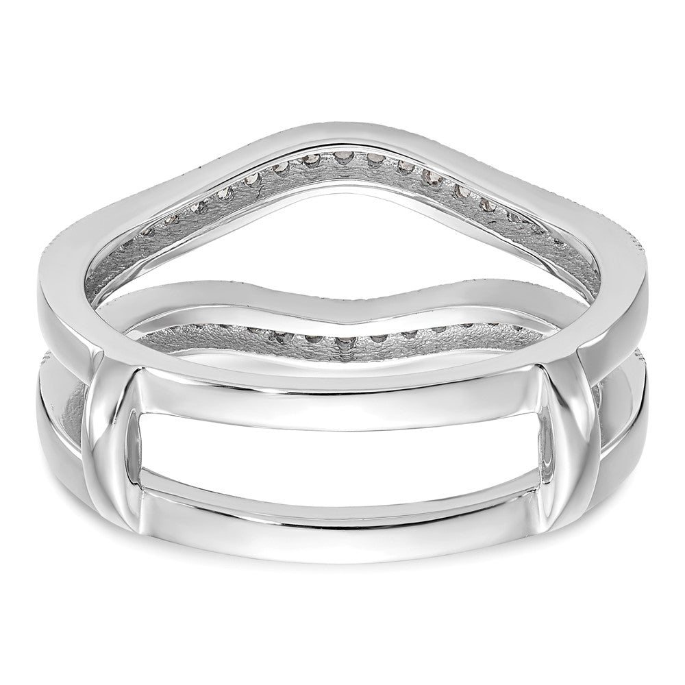 14K White Gold Real Diamond Guard