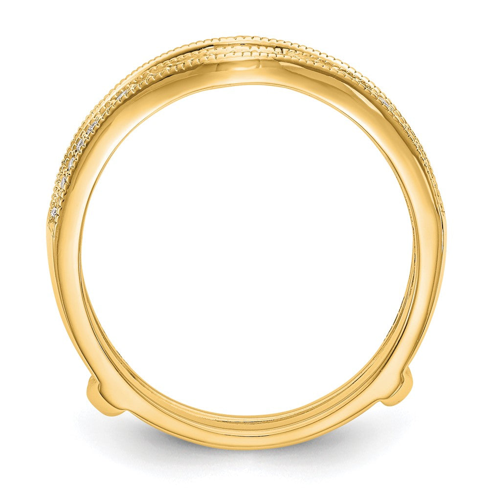 14K Yellow Gold Real Diamond Guard