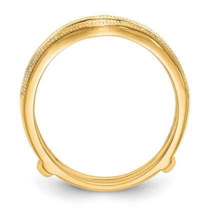 14K Yellow Gold Real Diamond Guard