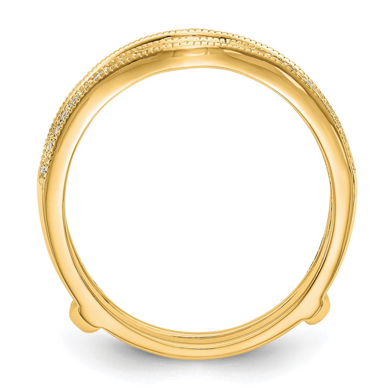 14K Yellow Gold Real Diamond Guard