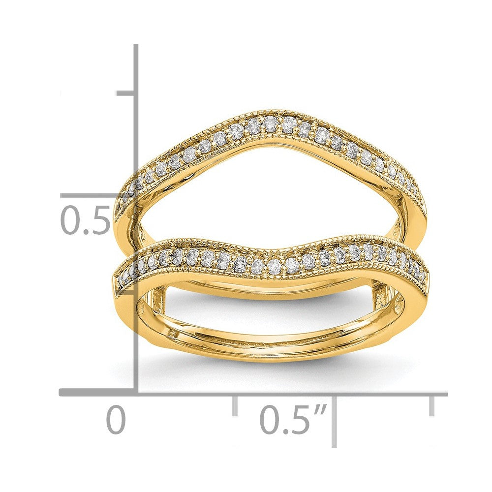 14K Yellow Gold Real Diamond Guard